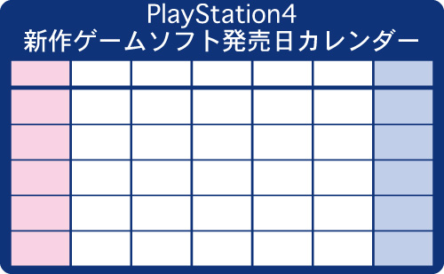 【PS4】2019年8月の新作ゲームソフト発売日カレンダー